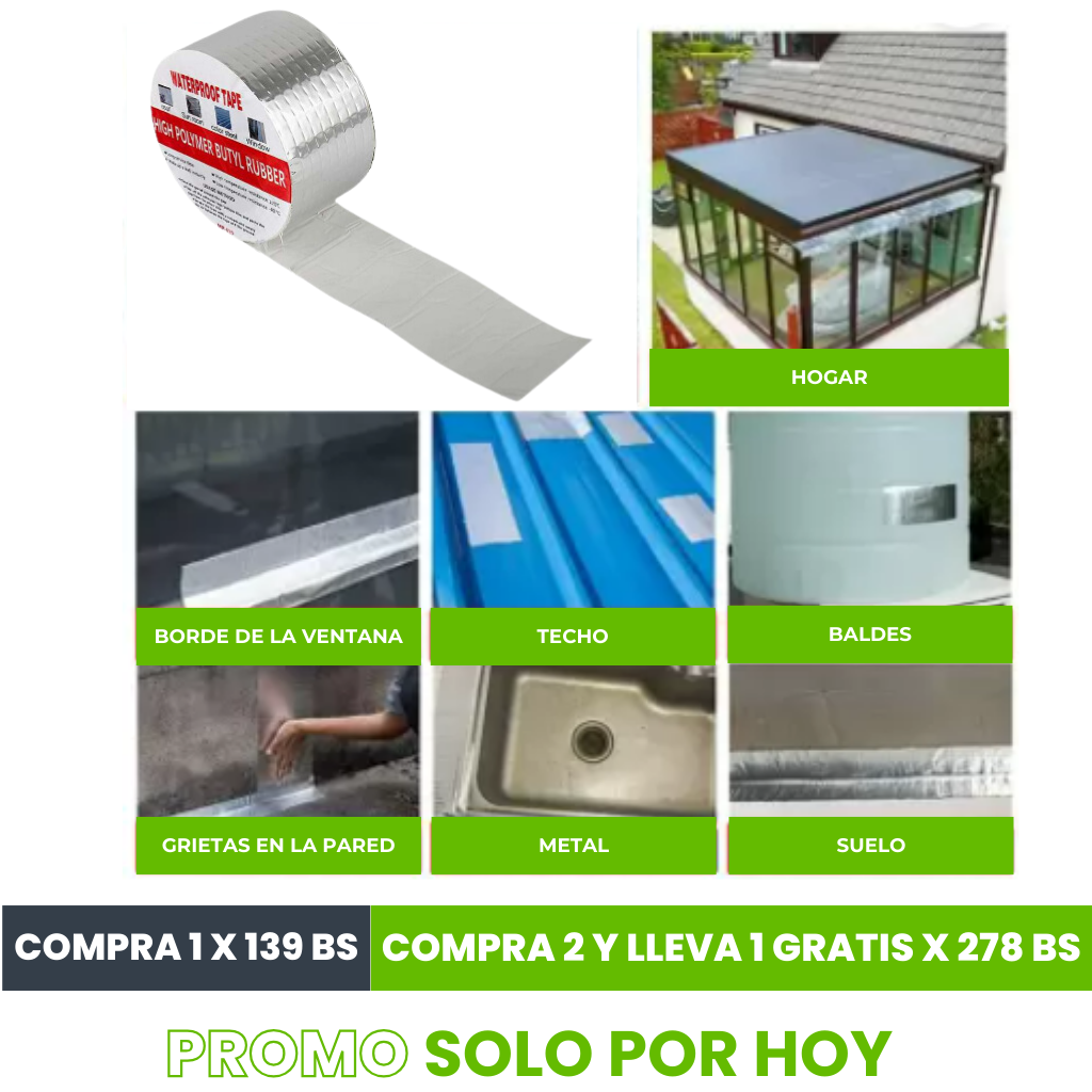 CINTA PEGAMENTO IMPERMEABLE | ENVÍO GRATIS