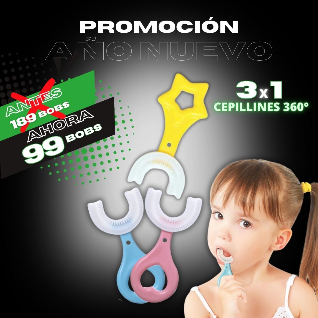 Oferta 3x1 Pack Cepillin Dental 360° 🦷 | ENVÍO GRATIS