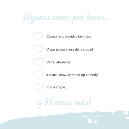 ❤️ 100 cosas por hacer en Pareja ® 🎁 | Envio Gratis